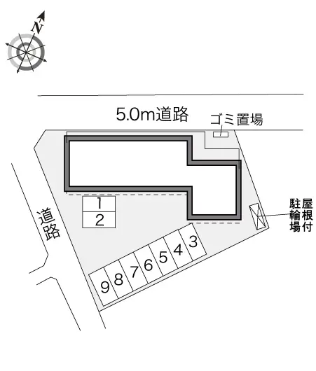 ★手数料０円★磐田市掛塚　月極駐車場（LP）